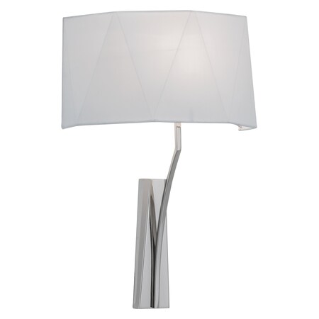 Norwell 1 Light Polished Nickel Sconce 8290-PN-WS